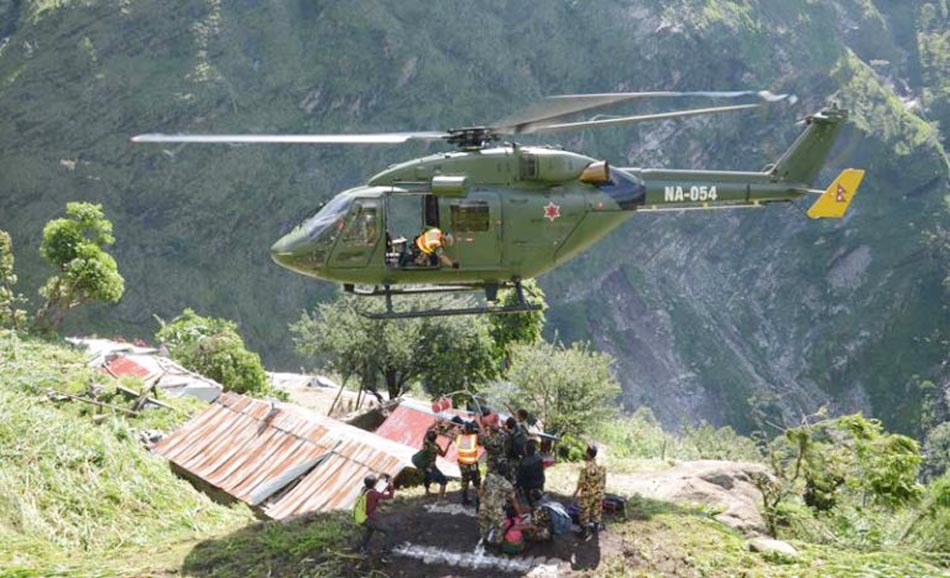 Tatopani-4 were airlifted to a safe place in Barhabise – 19 rescued